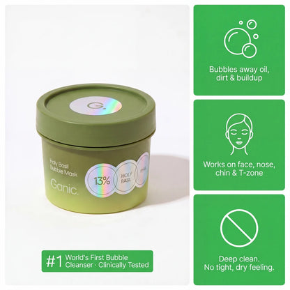 Holy Basil Bubble Deep Mask